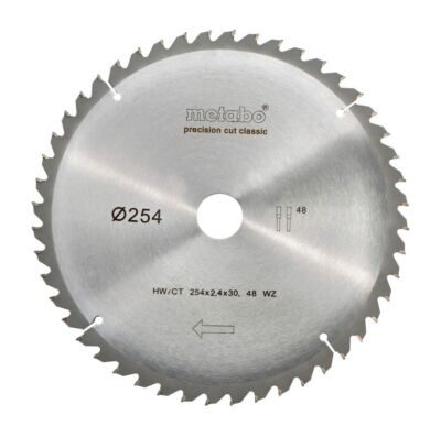 Metabo Kreissägeblatt ''precision cut wood - classic'', 254 x 30 mm,... 628061000