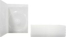  10 Thin Clear DOUBLE DVD Cases Boxes 7mm 2DVD Slim 2 Disc Holder NEW DV2R07CL
