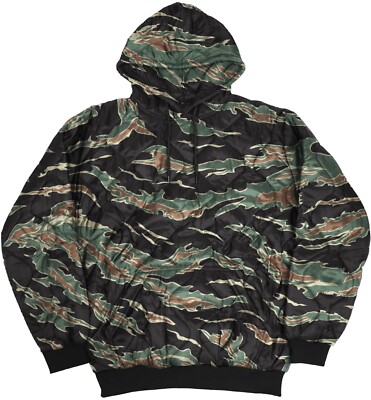 XLarge - Woobie Hoodie Tiger Stripe Pull-Over Woodland Parka Jacket