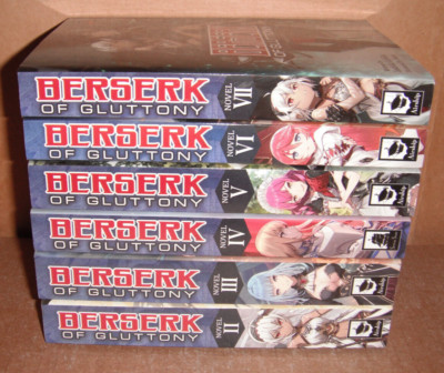 Berserk of Gluttony Vol. 2,3,4,5,6,7 Light Novels English