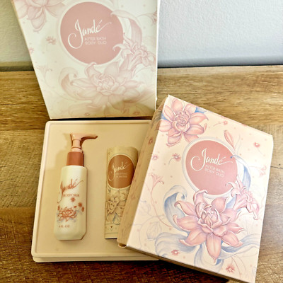 Vintage 1985 Jafra Jandé After Bath Duo Set, Body Silk & Dusting Powder, Unused