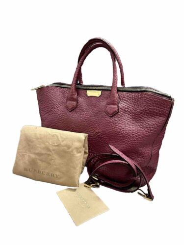 Authentic BURBERRY HERITAGE GRAIN CHECK DEWSBURY TOTE BAG(Wallet NOT Included) - Picture 1 of 9