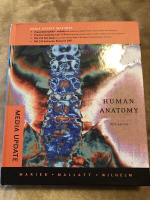 Human Anatomy Textbook 5th Edition Pearson Media Update 2010 Hardback Book