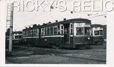 B&W Photo SLPS #753 Streetcar St. Louis Public Service Broadway #22 Yard
