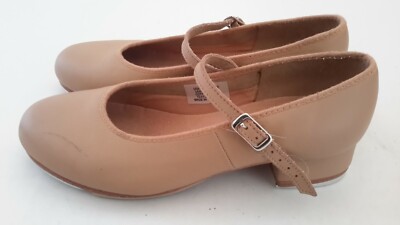 Bloch Womens Size 5 Merry Jane Low Top Buckle Ballet & Dance Shoes Beige EUC