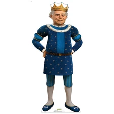 KING HAROLD "Shrek" Lifesize CARDBOARD CUTOUT Standup Standee Poster John Cleese