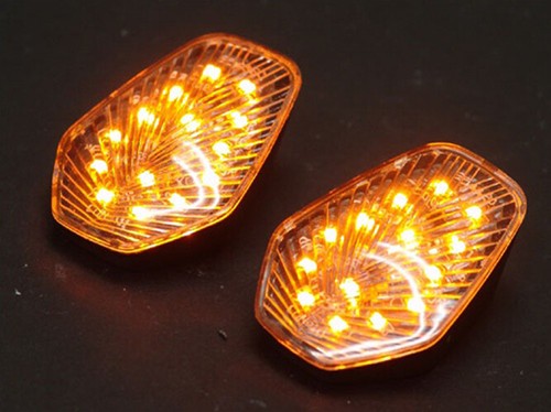 Clear Turn Signals For Suzuki GSXR 600 750 1000 Flush Mount UK - Picture 5 of 5