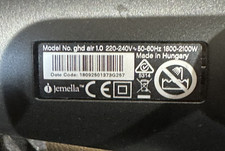 Asciugacapelli GHD Jemella Air 1.0 Nero Nuovo Condizione Perfettamente Funzionante