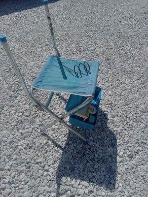 RARE VINTAGE FRESCO FC-100 LIGHTWEIGHT ALUMINUM TACKLE BAIT BOX CHAIR SEAT