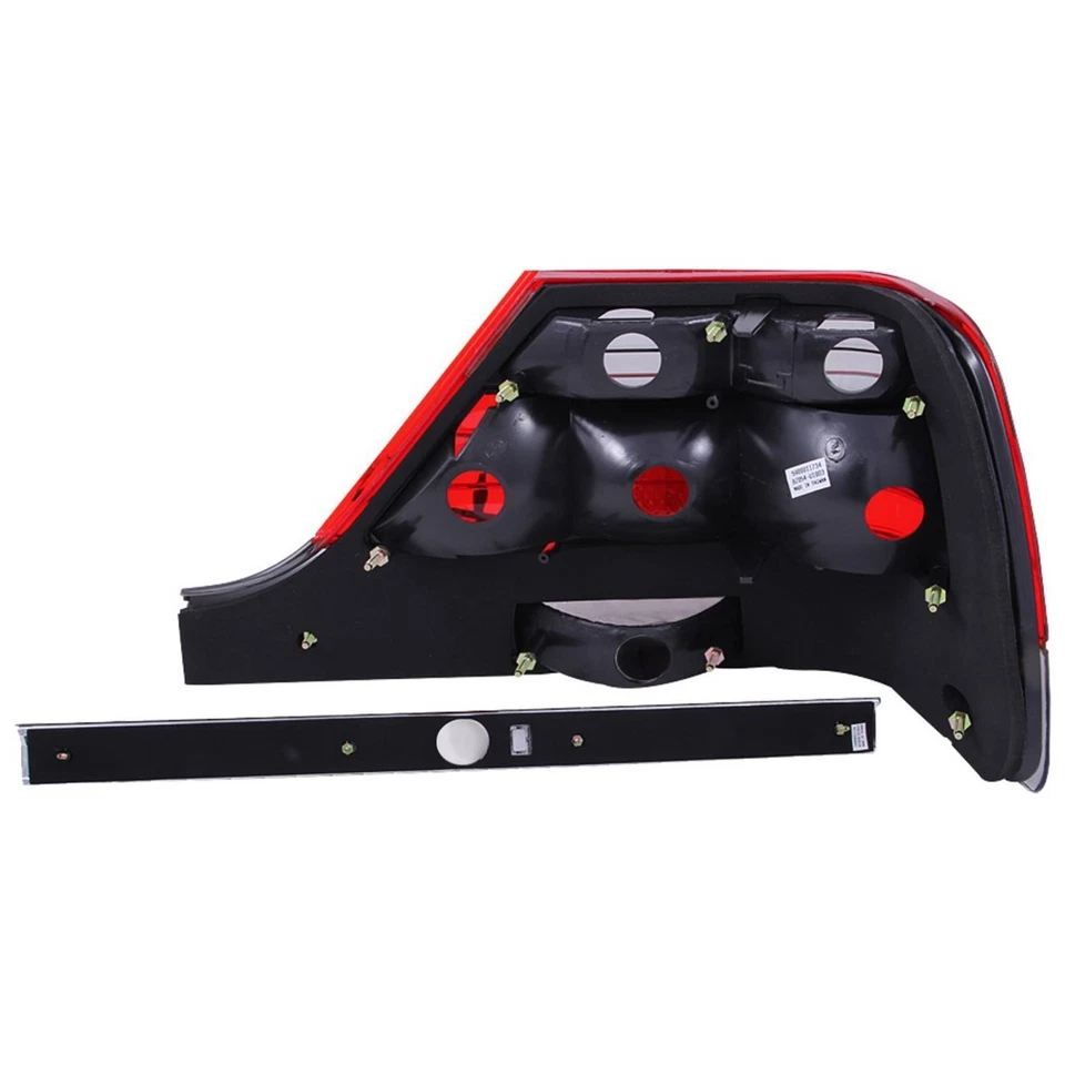 Lámpara trasera izquierda y derecha roja y cromada Anzo 221153 para Mercedes Benz S320 1997-1999 Foto 2 de 4