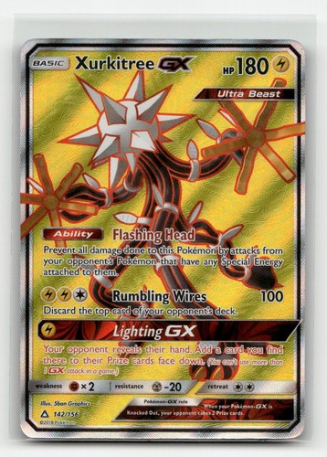 Xurkitree GX (Full Art) 142/156 SM - Ultra Prism Holofoil Pokemon