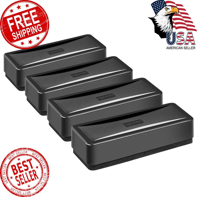 Amazon Basics Black Eraser 4-Pack