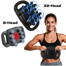 8/22-Head Electric Massage Gun Deep Tissue Massager Full Body Muscle Pain Relief