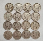 Lot Of 16 Silver Dimes Pre 1964