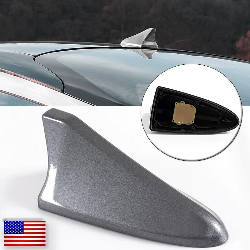 Cubierta de antena de techo aéreo aleta de tiburón plateada para Hyundai Sonata-Elantra 2015-2019 Foto 2 de 4