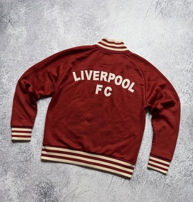 Retro Liverpool FC Shankly Track Jacket Red Men s Size Large Full Zip, Fleece