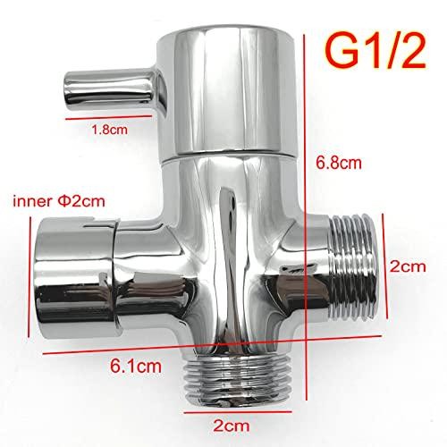 3-Wege Brausearm Umschaltventil 1/2 Zoll, Messing Duschkopf Splitter 3 Wege, G1/2 - Bild 2 von 7