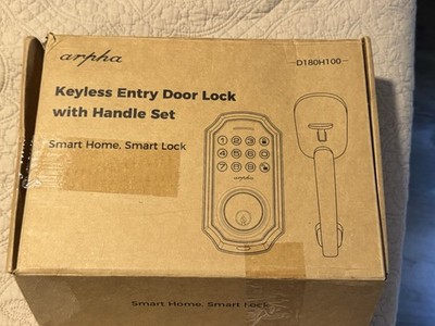 Arpha Keyless Entry Door lock With Handle Set D180H100