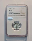1943 S 10C NGC MS 66  Mercury Dime WWII Era Coin