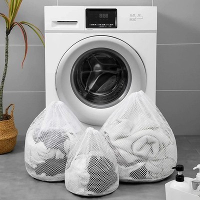 Kulturbeutel - fein grobmaschige Wäschesäcke für Kleidung - robustes 1-teiliges Set