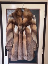Real fox fur coats