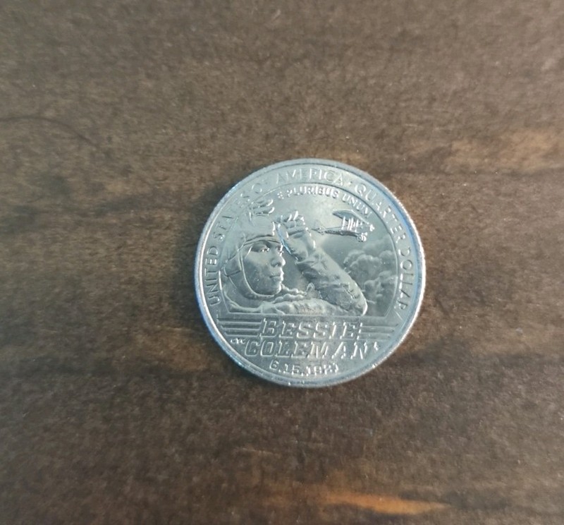 RARE 2023 D Bessie Coleman quarter error “In Cod We Trust"