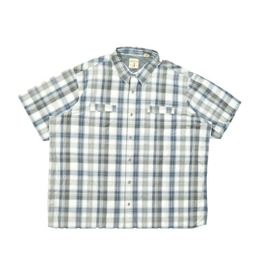 RedHead Brand Co Men's 3XL Plaid Short Sleeve Button Down Shirt Organic Cotton B