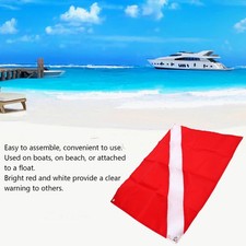 Dive Flag Scuba Diving Spearfishing Freediving Diver Down Boat 50x35cm BL