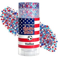 4th of July Glitter Stick Red White Blue Sparkle Face Hair Body Glitter USA