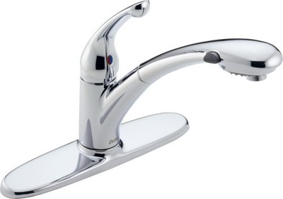 Delta 470-DST Signature Pull-Out Kitchen Faucet - Chrome