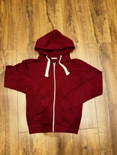 Red Zip-Up Hoodie   Mataika   Size S