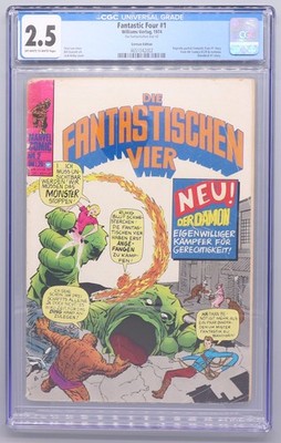 Fantastic Four #1 CGC 2.5 The Fantastic Four No. 2 Williams Publisher Marvel