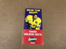 RARE Vintage Swedish Dream Team Nagano International Hockey Brochure