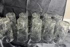 VINTAGE ANCHOR HOCKING STAR OF DAVID 6" TALL ICED TEA/WATER GLASSES Set of 10