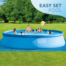 Intex 12ft x 30in Easy Set Swimming Pool Garden Outdoor Family Pool