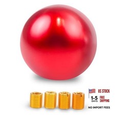 Universal Round Ball Shifter Knobs Chrome Finish Weighted Cool Gear Shift Red Universal Round Ball Shifter Knobs Chrome Finish Weighted Cool Gear Shift Red