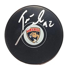 Tomas Nosek Autographed Florida Panthers Logo Hockey Puck Beckett