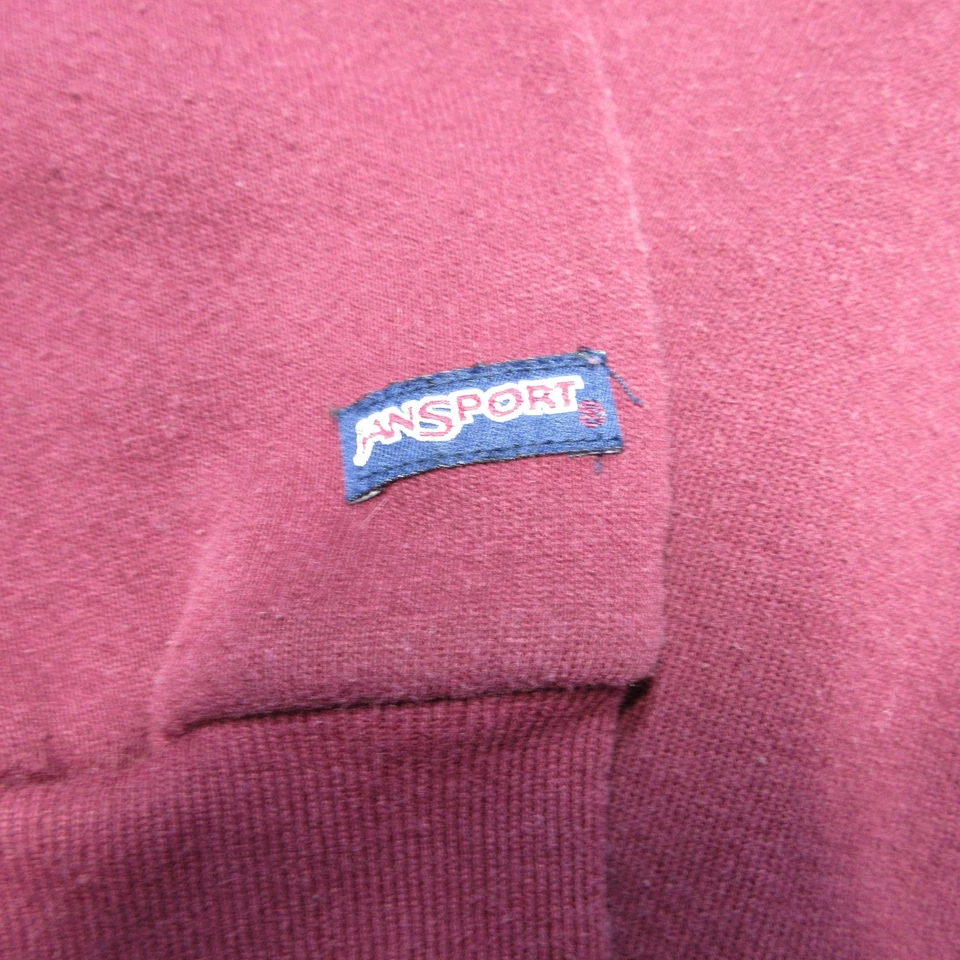 Sudadera Vintage CMU Mujer Grande Granate Cuello Redondo Central MI EE. UU. Floral Años 90 Foto 3 de 4