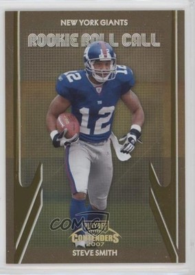2007 Playoff Contenders Rookie Roll Call Gold 48/250 Steve Smith #RRC-14 RC 7l6