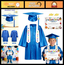 Kindergarten Graduation Cap Gown Set 2026 - Unisex Preschool Grad Attire for K