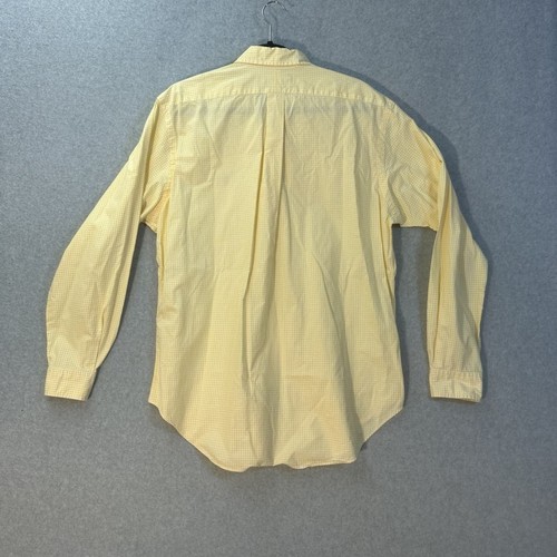 Polo Ralph Lauren Shirt Mens 16.5 Long Sleeve Button Up Yellow Plaid - Bild 2 von 5