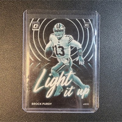 Panini 2022 Donruss Optic Brock Purdy Light It Up Insert RC #LU-20 49ers