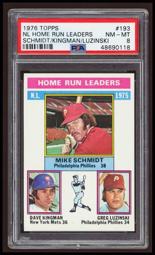 1976 NL Home Run Leaders [Schmidt, Kingman, Luzinski] #193