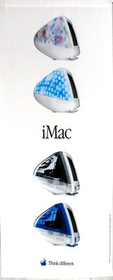 RARE 2001 Apple G3 iMac Store Display Banner 24