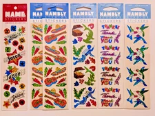 Lot of 6 Vintage Hambly Studios Prism Sticker Packs