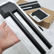 Raised 0.39in For F-150 2021-2024 Rear Trunk Tailgate Insert Letter Emblem Black