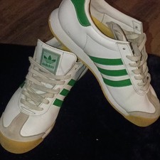 adidas Samoa White Green Gum JH9078 Men's Leather Low Top Athletic Sneaker 2024