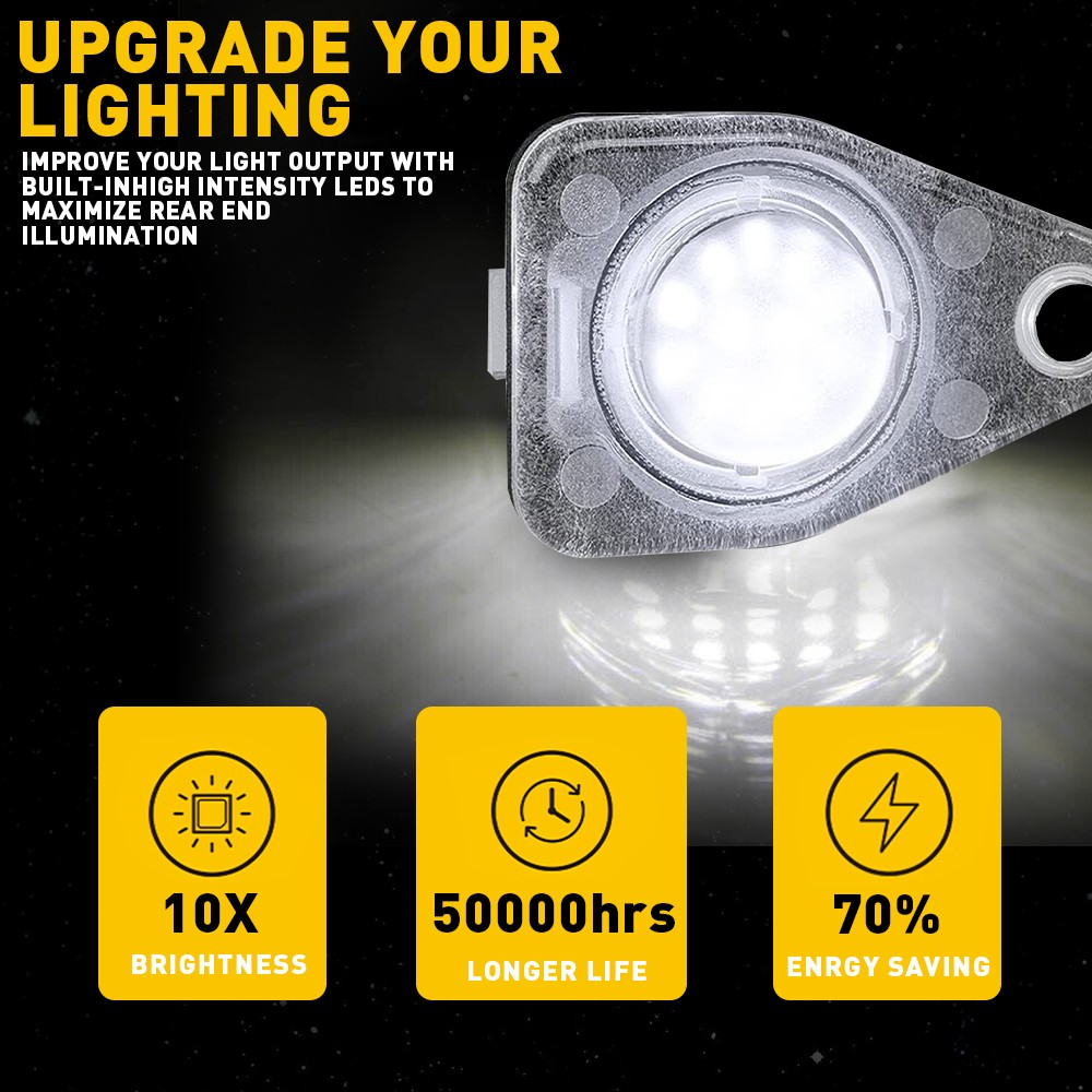 Pair License Plate Lamp Light Assembly Pair Freestar for Freestyle Taurus X thumbnail 9