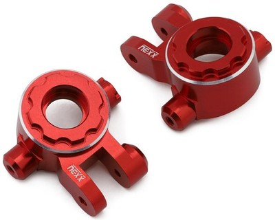 NEXX Racing Aluminum Steering Knuckles for Traxxas  4x4 Jato  (Red) [NX-500-R]