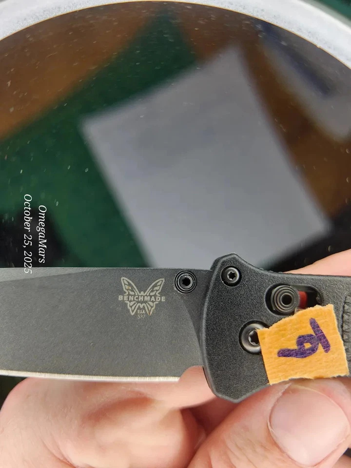 Benchmade™ #6OR Bailout 537GY Black Grivory & Gray CPM-3V (MSRP 200) - Image 3 of 4